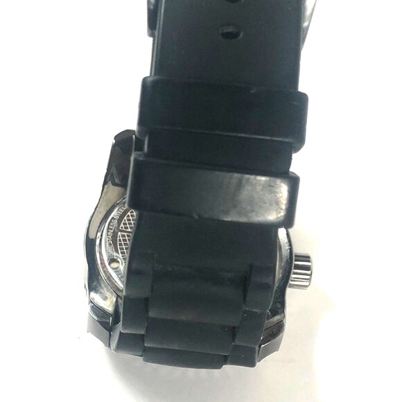 Men's Swiss Legend Commander Quartz Black Dial Diver Watch 316L Steel No box - Picture 11 of 12